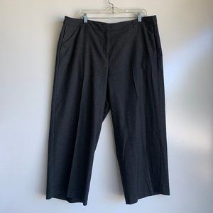 J.JILL Dark Gray Wide Leg Cropped Pants Size 20 ~ EUC